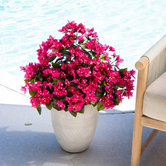 19" UV Resistant Artificial Bougainvillea Bushes